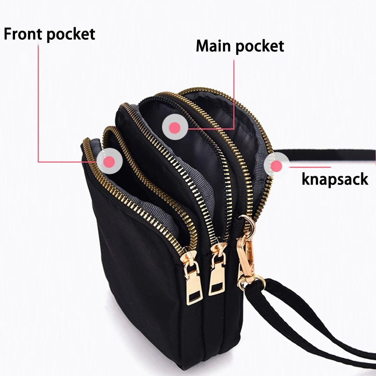 Light Luxury Vertical Mobile Phone and Crossbody Bag