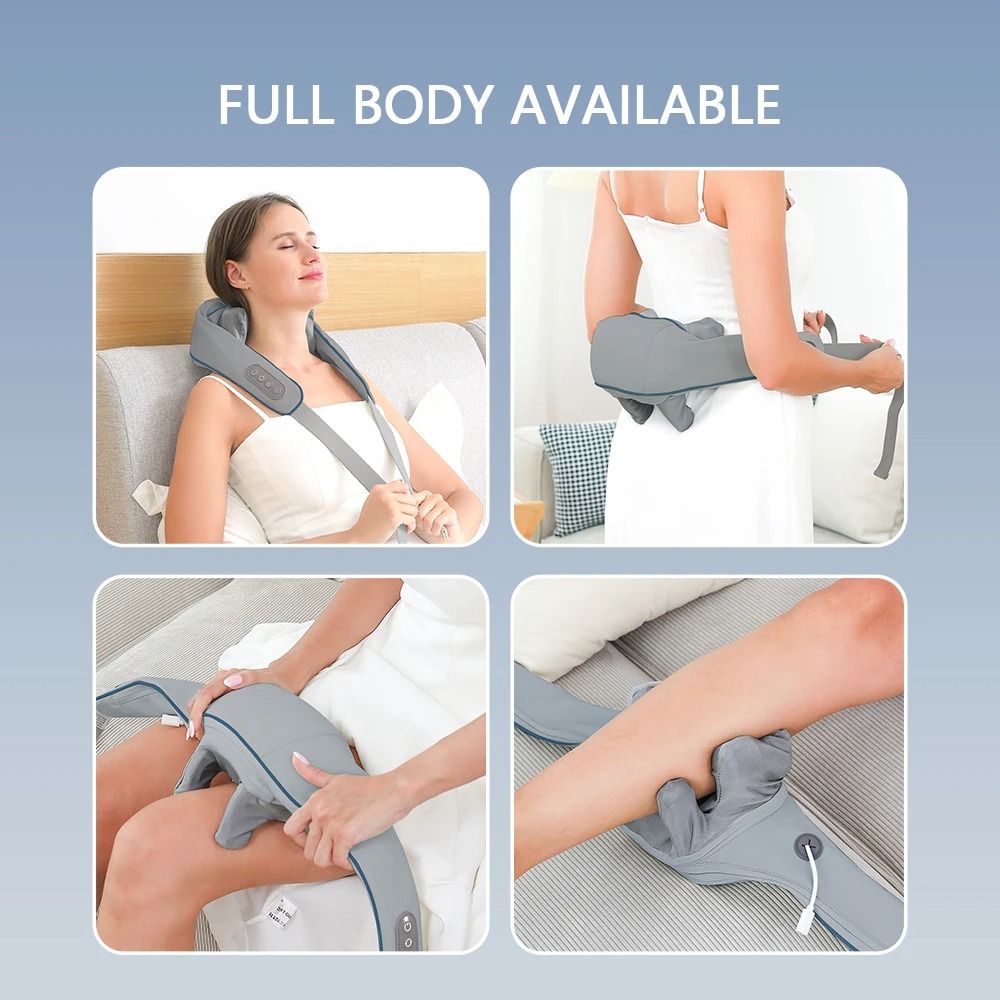 Neck and Shoulder Massager Wireless Back Kneading Massage Shawl