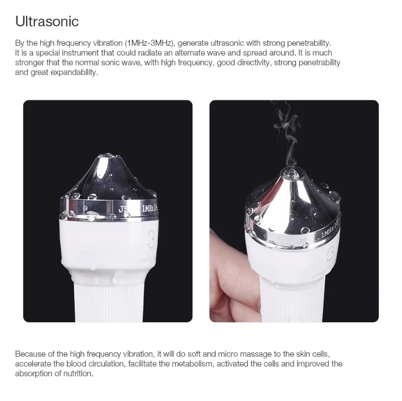 Ultrasonic Skin Care Facial Machine – High Frequency Whitening and Lifting Beauty Device