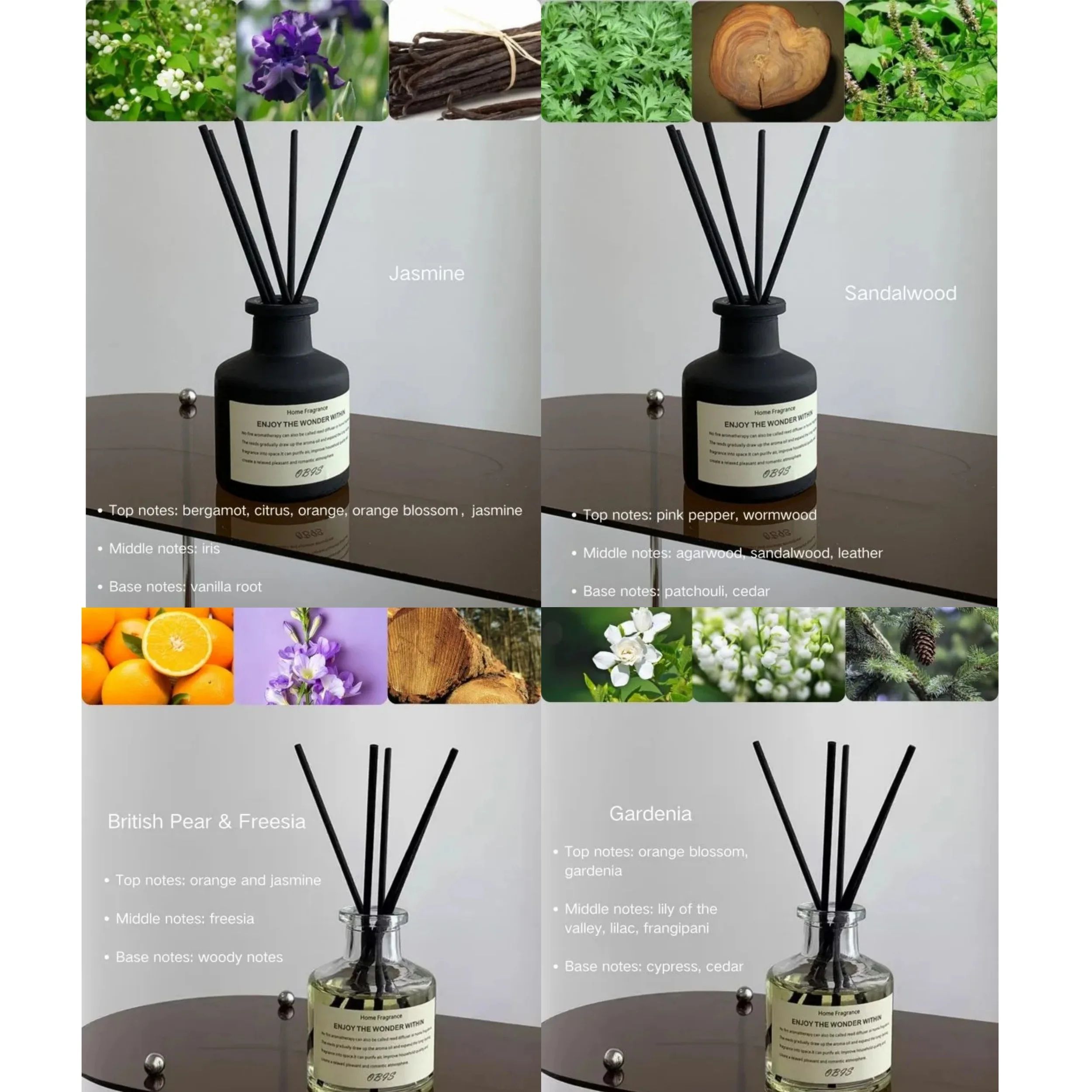 50ml Freesia Jasmine Reed Diffuser Fragrance Oil