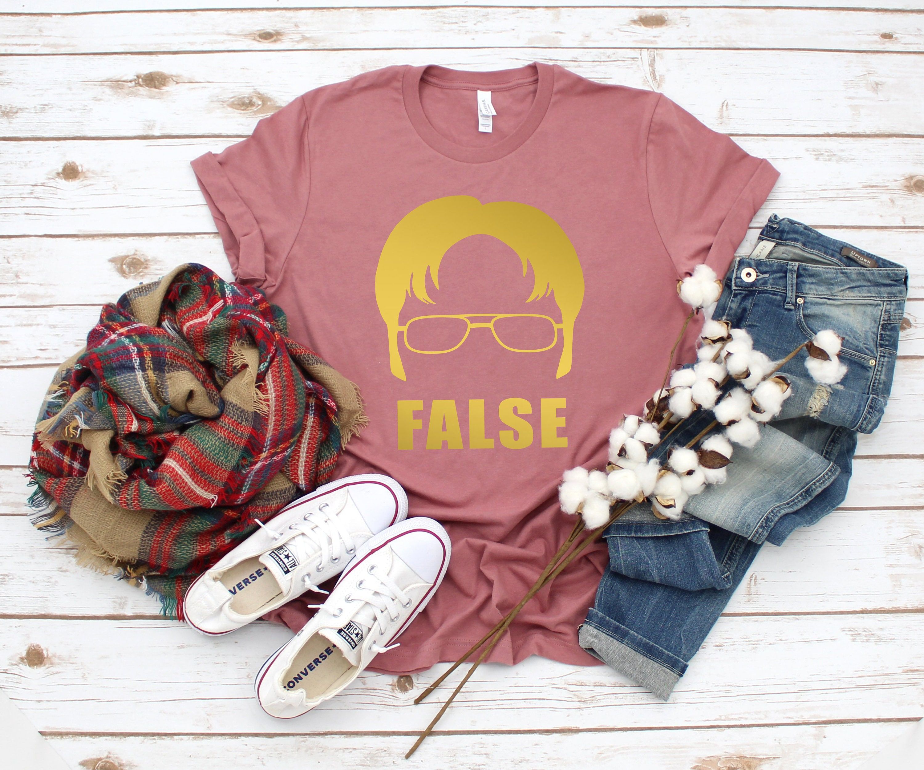 Dwight Schrute False, The Office, Schrute Farms Tee, Michael Scott Shirt