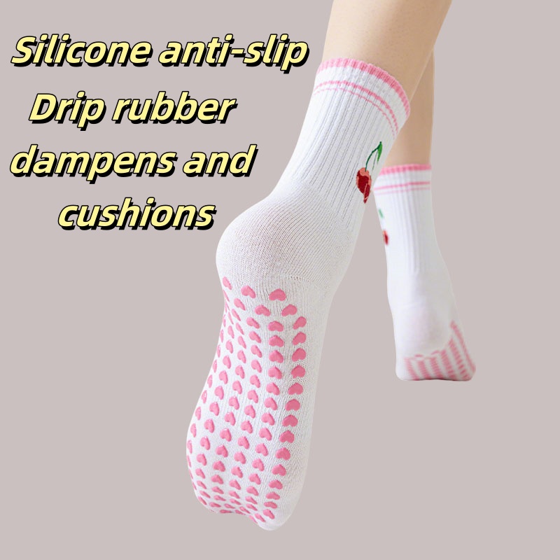 Backless Yoga Socks Women, Silicone Anti-Slip Pilates Fitness Socks, Ballet Sports Socks for Gym, Indoor Dance