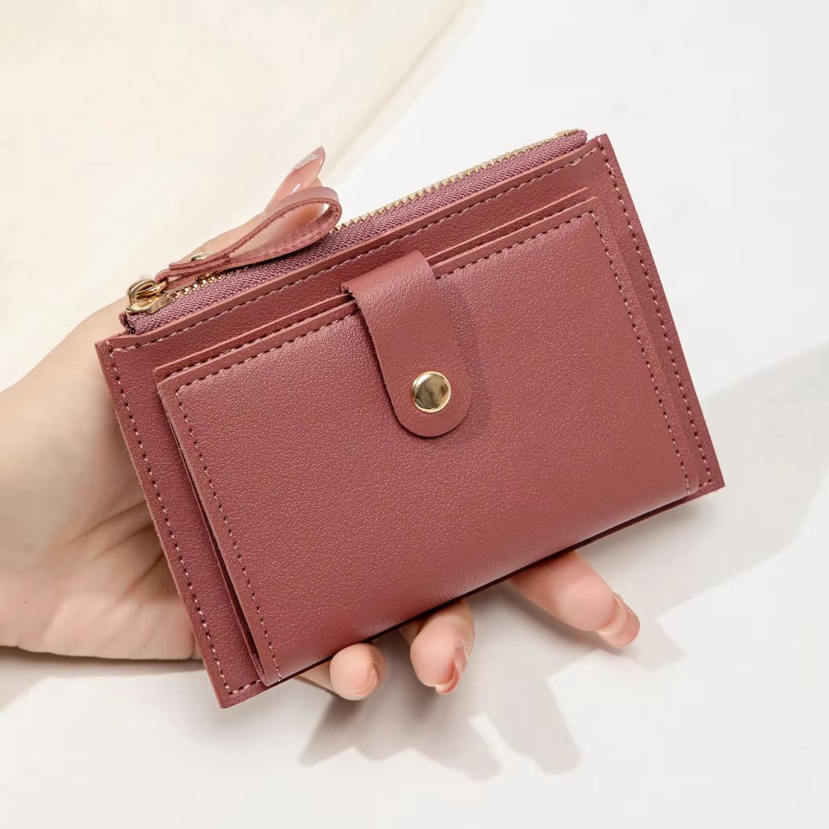SlimChic Ultra-Thin PU Leather Mini Card Wallet