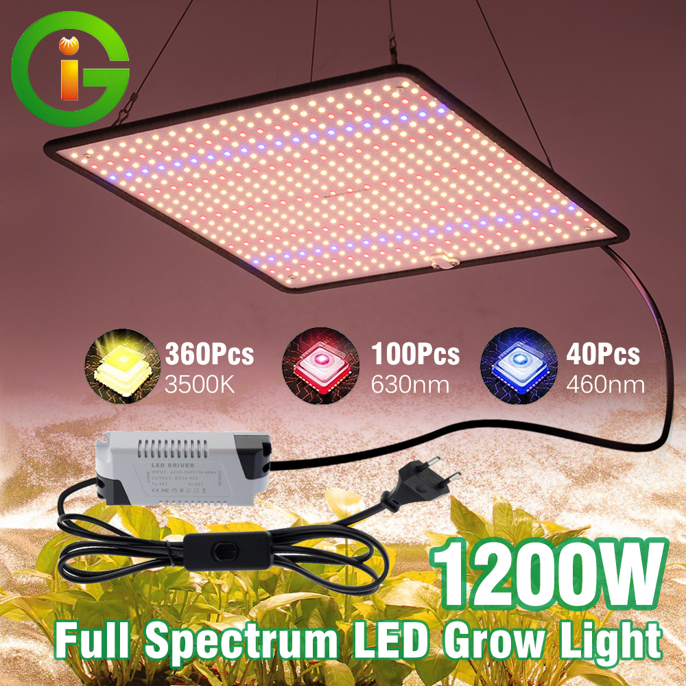 Full Spectrum LED Grow Light for Indoor Plants Phyto Lamp.