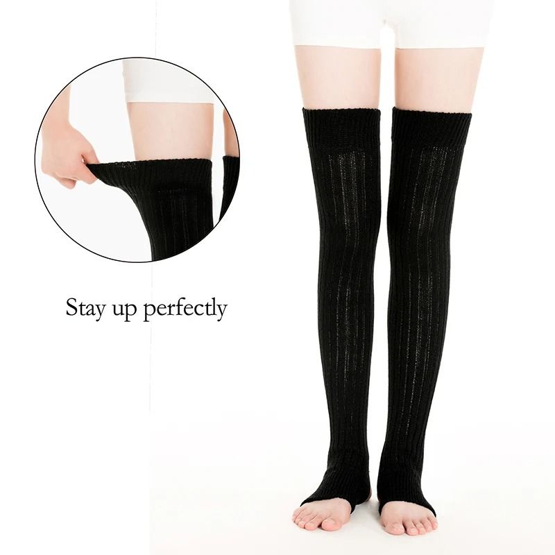 Over Knee Thermal Gaiters with Hollowed Heel Design