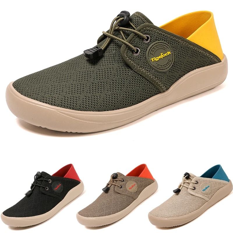 Breathable Mesh Barefoot Sneakers for Men with Wide Toe Box