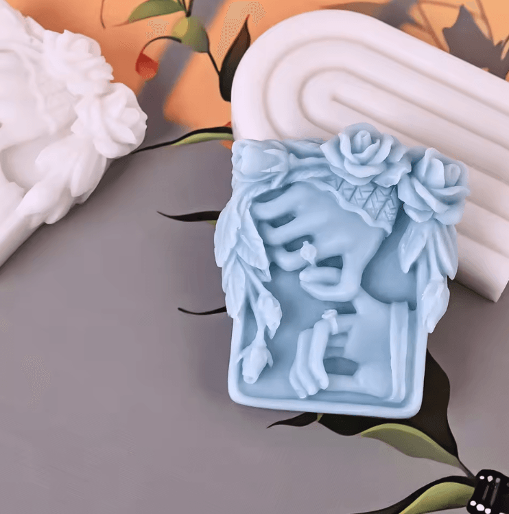 Romantic Rose Flower Silicone Mold for Soap Candle Chocolate and DIY Crafts
