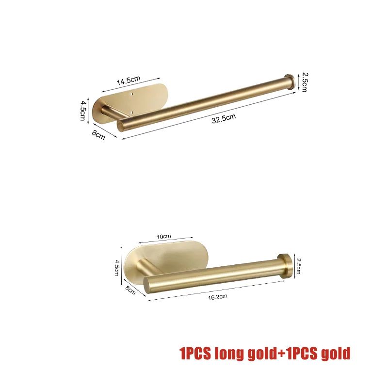 Stainless Steel Adhesive Toilet Paper Holder