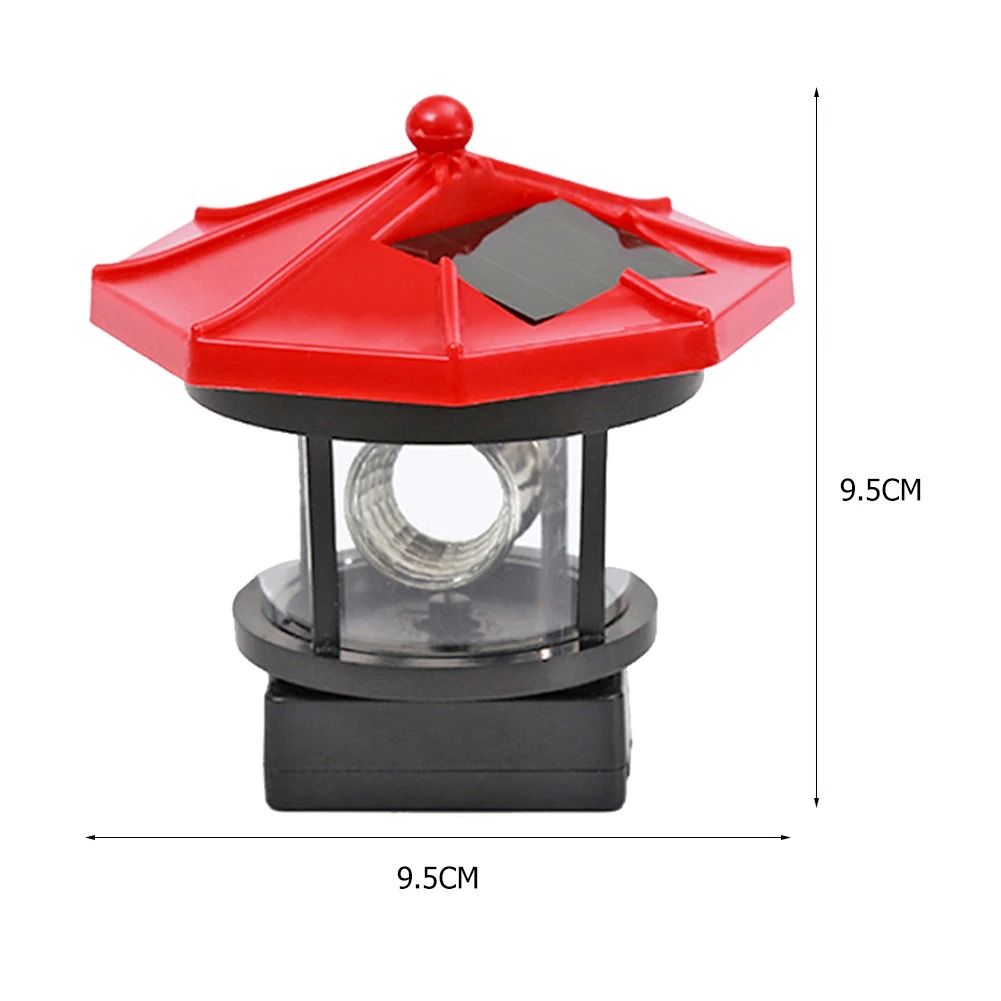 Lighthouse Shape Solar LED Rotating Beacon