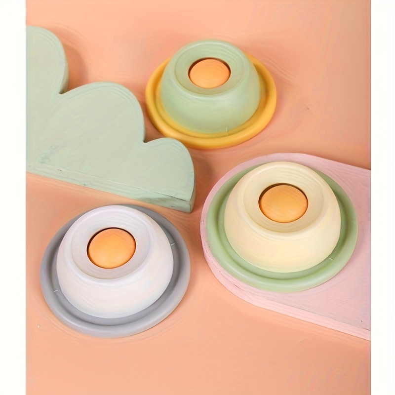 Interactive Cat Slow Feeder Toy Non-Tipping Self-Play Snack Plate for Cats with Dental Health Licking Fun