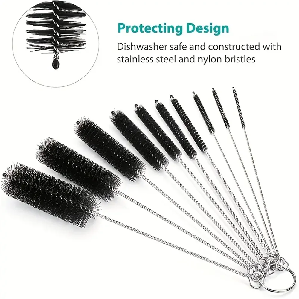 Reusable Bottle Cleaning Brushes, Piece Set  Eco-Friendly Straw Cleaning Brushes for Bottles