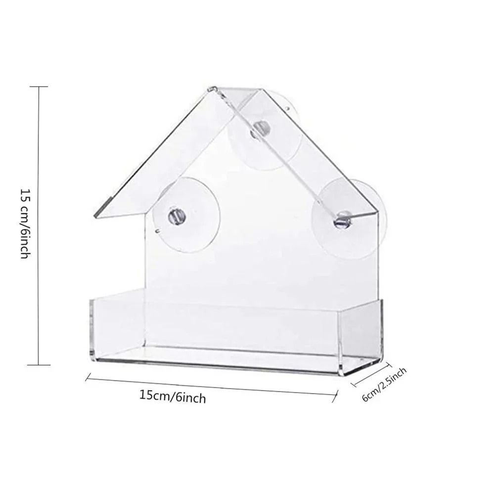 Clear View Window Bird Feeder