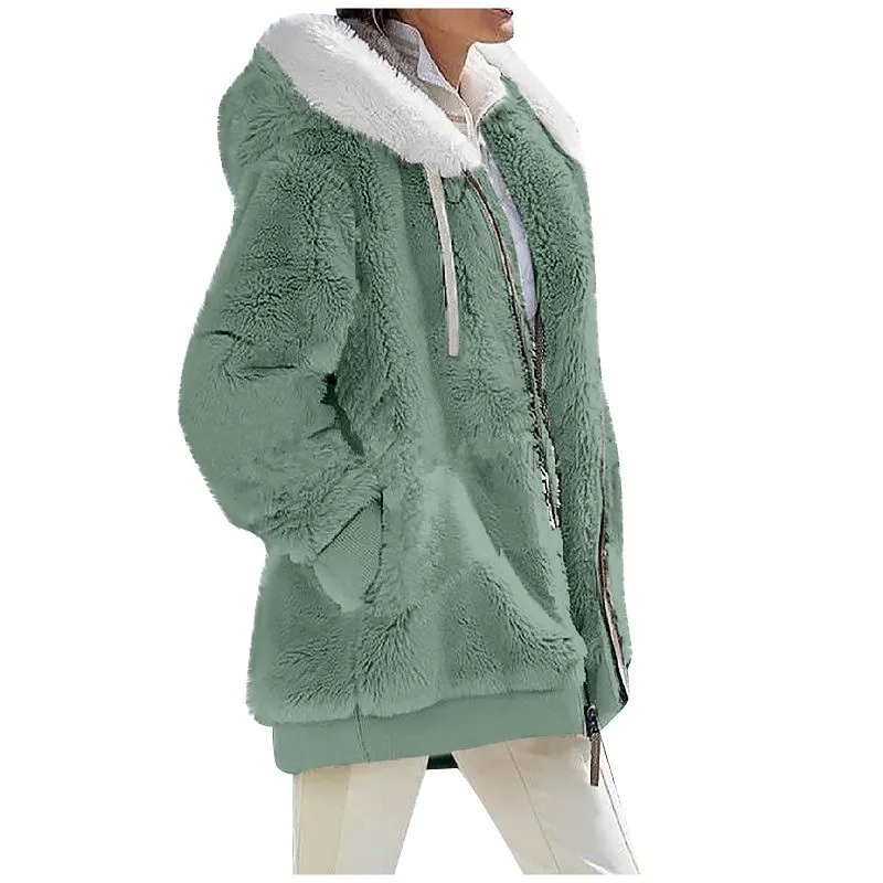 Autumn Winter Fashion Women Coat, Cashmere Fleece Jacket
