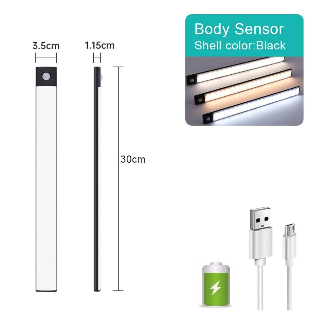 Ultra-Thin Magnetic Wireless LED Smart Night Light