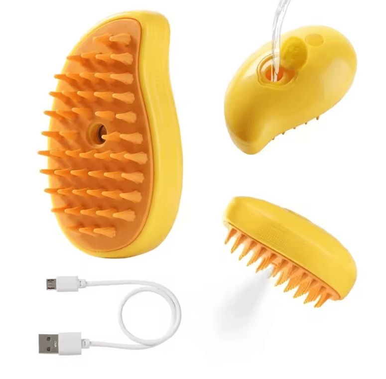PawSteam 3 in 1 Pet Grooming Brush with Steam Care