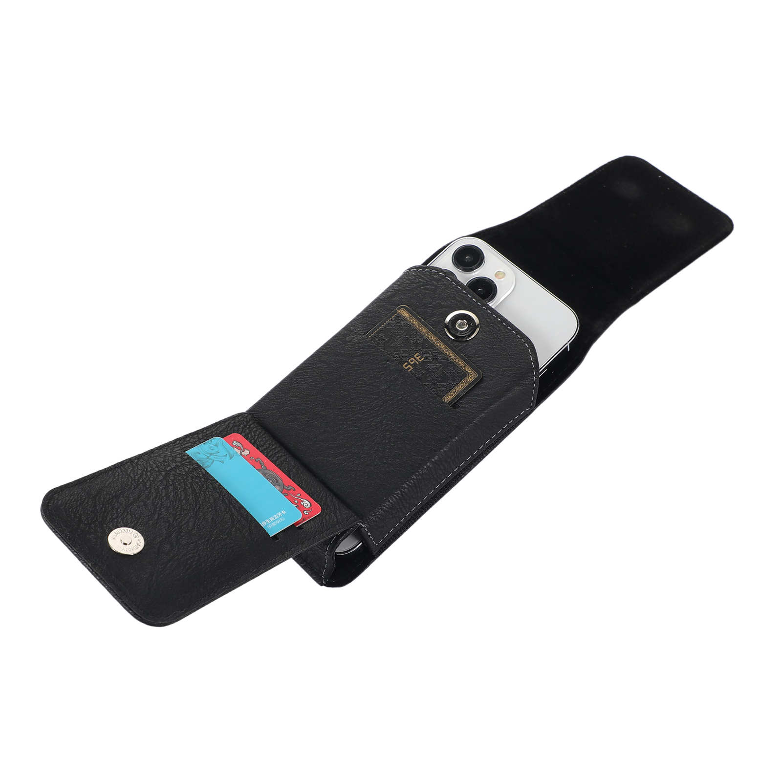 Premium Leather Phone Pouch Belt Clip Holster Waist Case