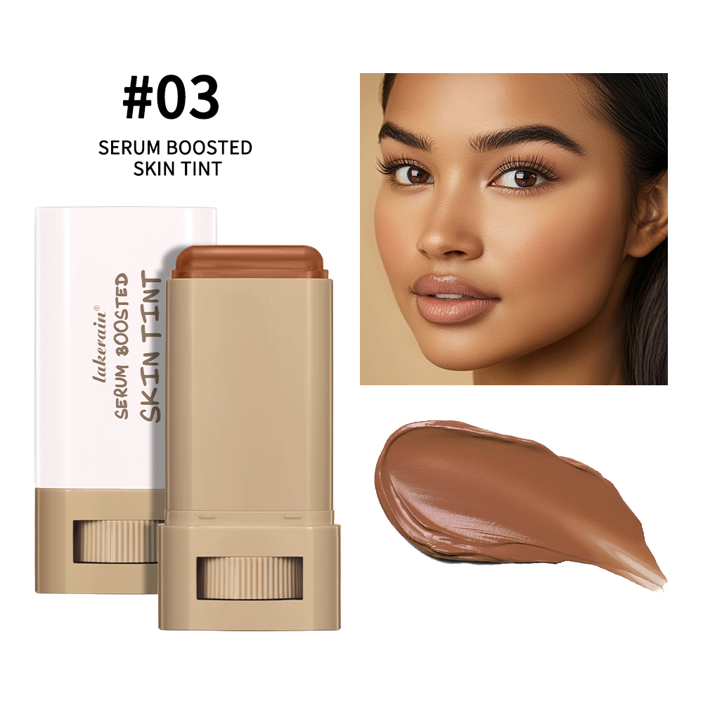 Waterproof Skin Tint Stick Nourishing Solid Tinted Serum Balm Foundation Face Contour Stick Makeup
