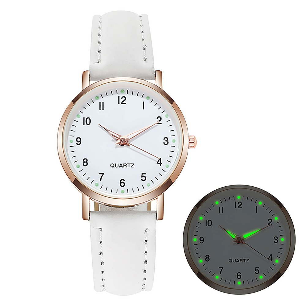 Vintage Diamond Studded Womens Luxury Watch with Luminous Dial Quartz Bracelet
