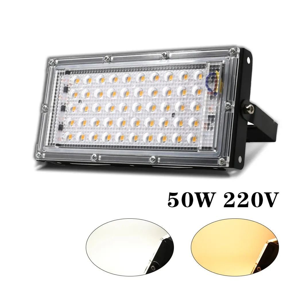 50W LED Flood Light | IP65 Waterproof Outdoor Garden Projector & Wall Spotlight