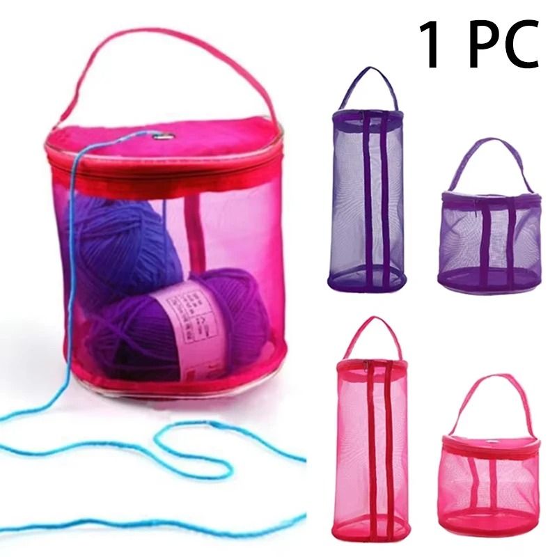 Portable Hollow Mesh Yarn and Knitting Tool Organizer