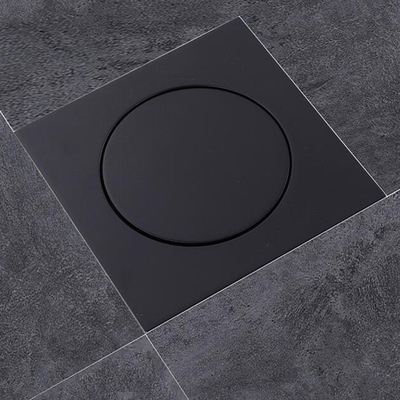 Premium Brass Square Shower Floor Drain Deodorant Floor Drain Cover Anti Clog Shower Drain