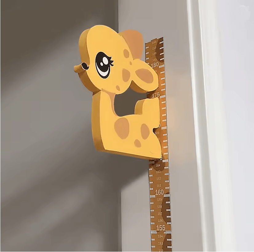 GrowJoy 3D Cartoon Kids Height Wall Stickers