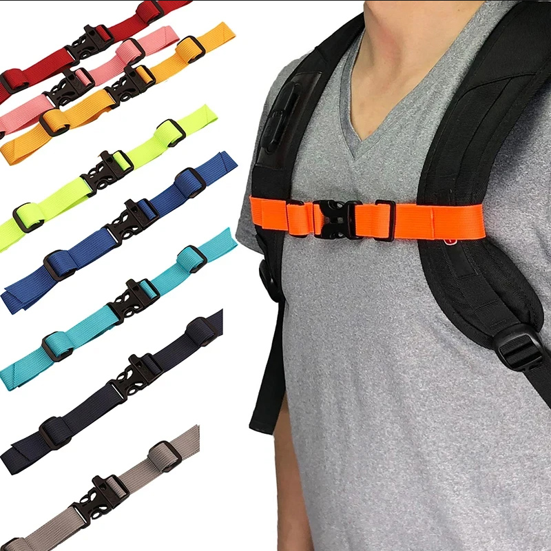 Adjustable Backpack Chest Strap Harness for Secure Outdoor Carry