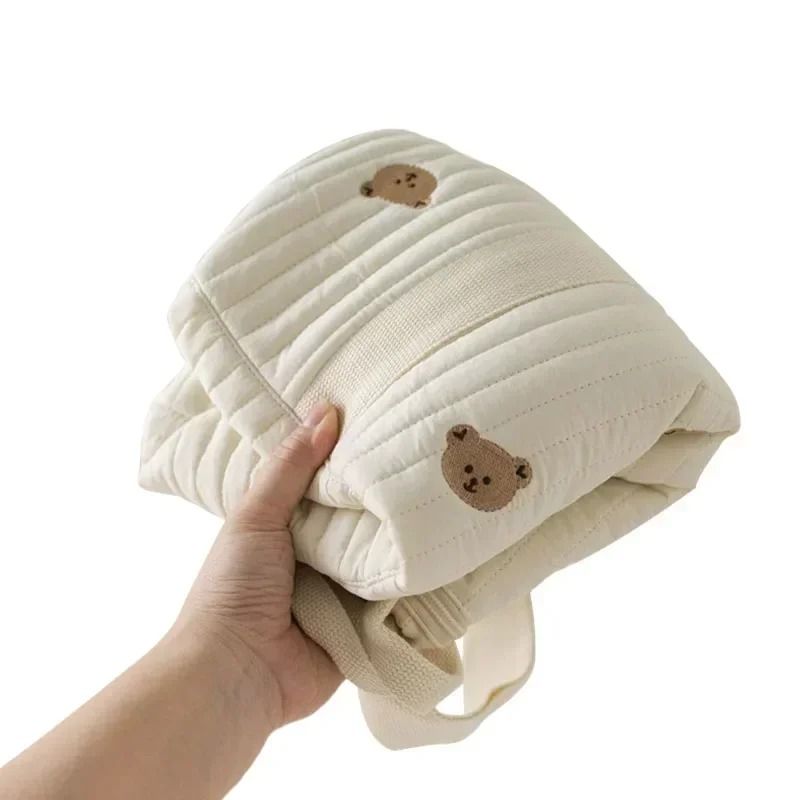 Bear Embroidery Maternity and Diaper Messenger Bag