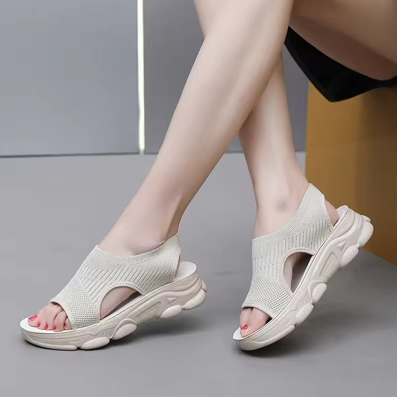 Summer Outdoor Casual Sandals for Women with Breathable Uppers and Skid Proof Soles