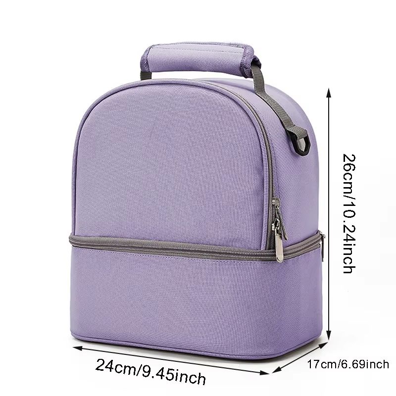 Insulated Double-Layer Large Capacity Mommy Diaper & Picnic Bag