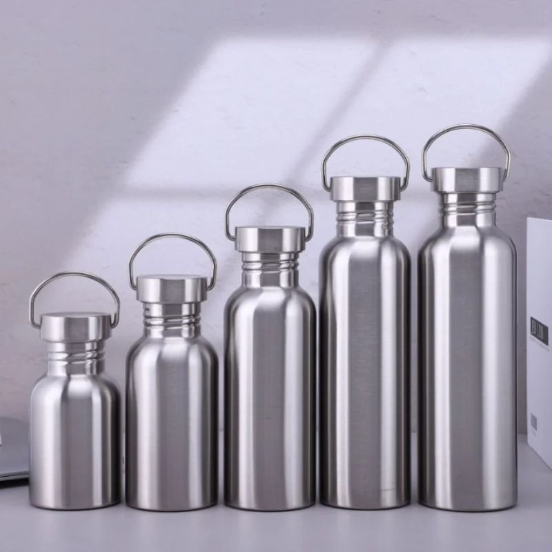 Stainless Steel Sports Water Bottle With Large Capacity And Leakproof Lid