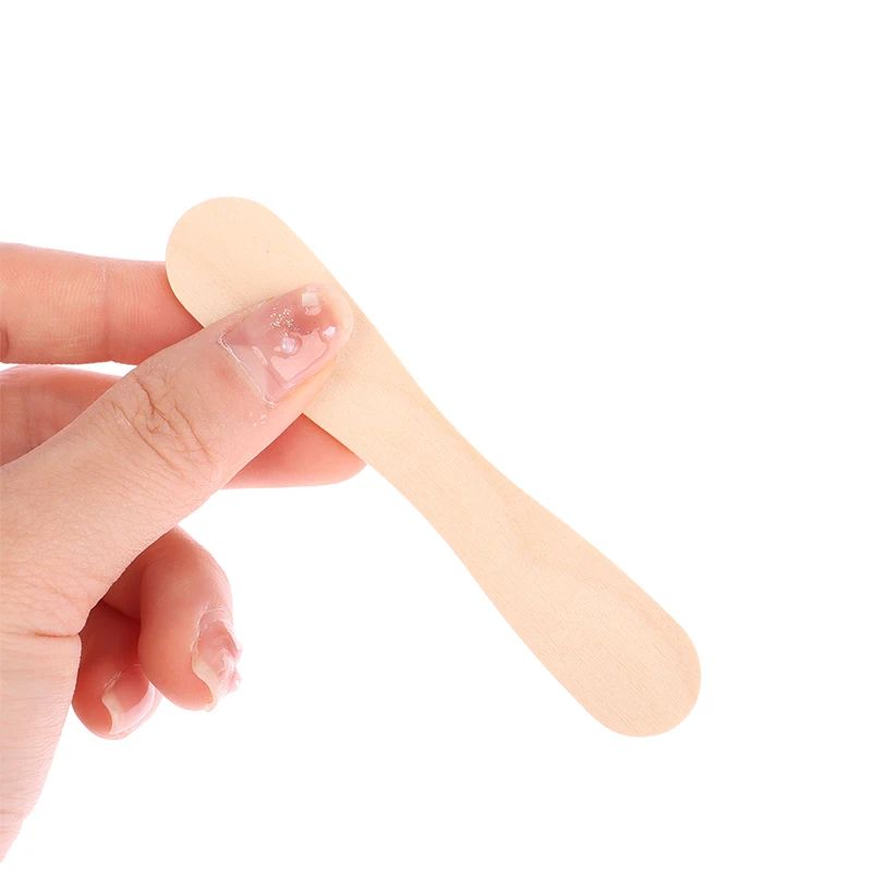 50 Pcs Disposable Wooden Waxing Sticks Body Hair Removal Spatula