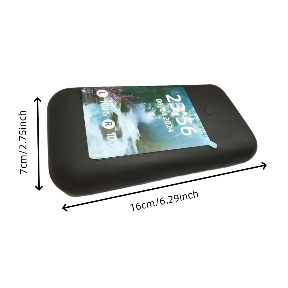 Bluetooth Wireless Earbuds with Touch Screen Charging Case and Power Bank