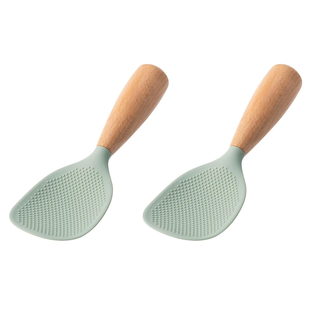 Silicone Rice Spoon, Heat-Resistant Silicone Spoon, Non Stick Cooking Spoon, Reusable Small Tool