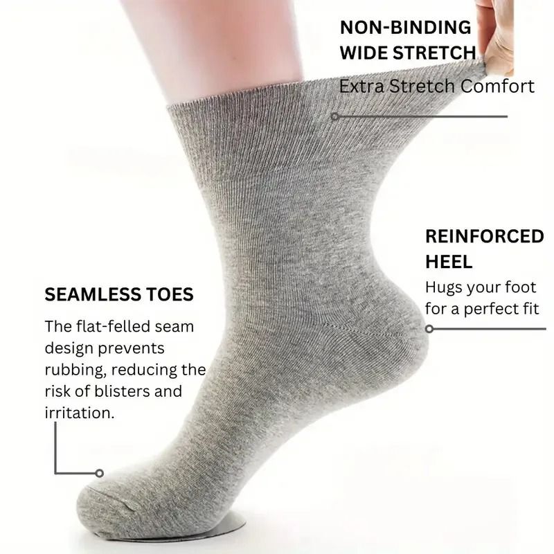 Non Binding Comfort Socks for Men 7 Pair Set