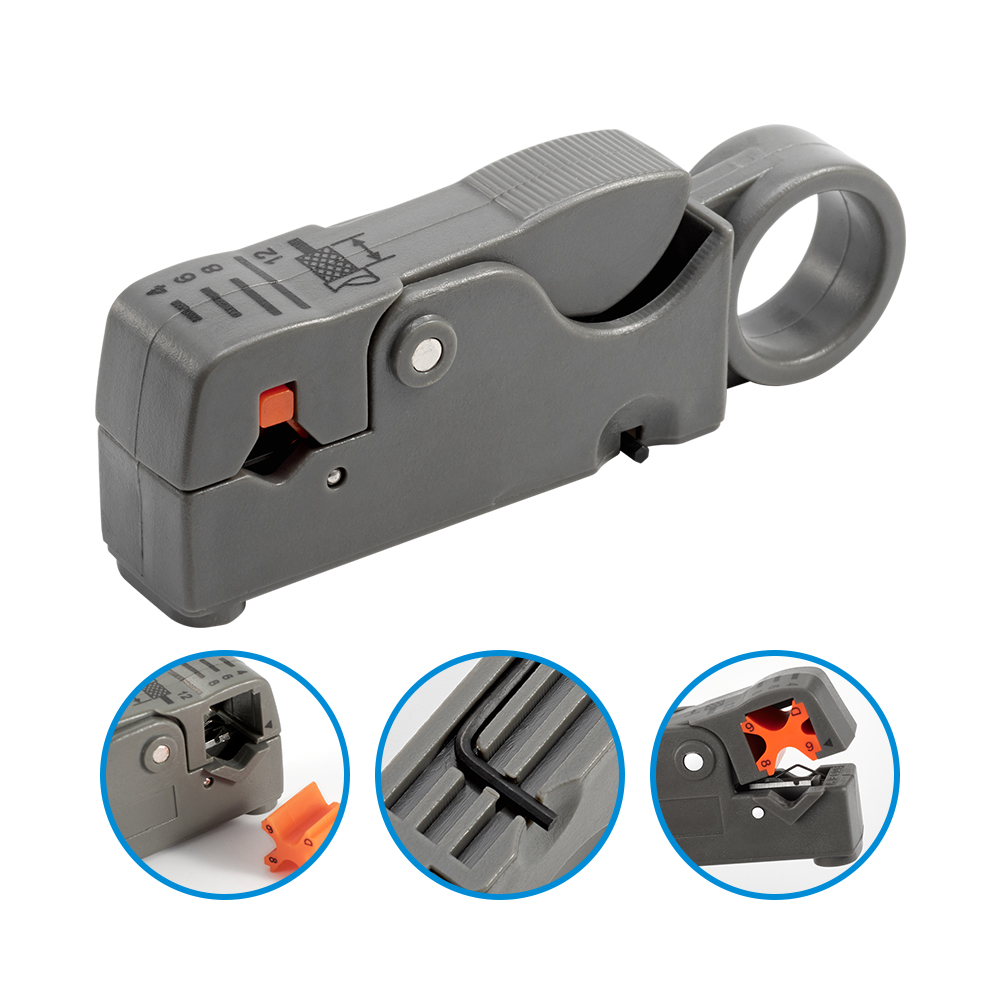 Stripping Pliers Stainless Steel Wire Cable Tools Hexagon Wrench Insulated Electrical Stripper for Precise Cutting.