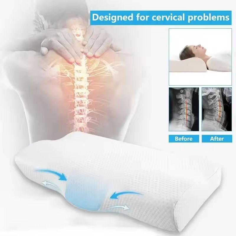 Orthopedic Memory Foam Pillow for Neck and Cervical Support