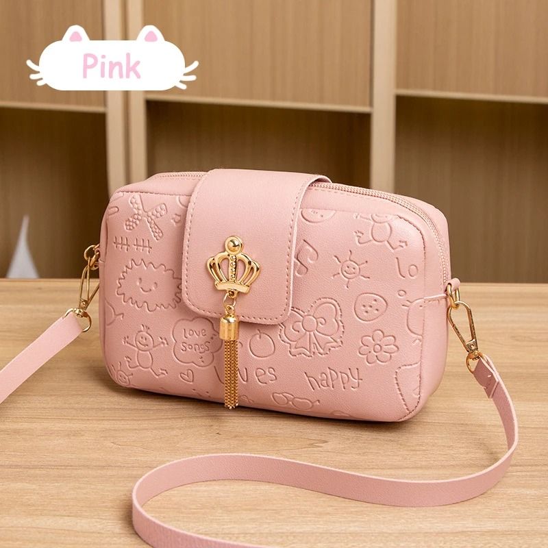 Fashionable Printed Camera Bag and Sweet Crossbody Phone Purse