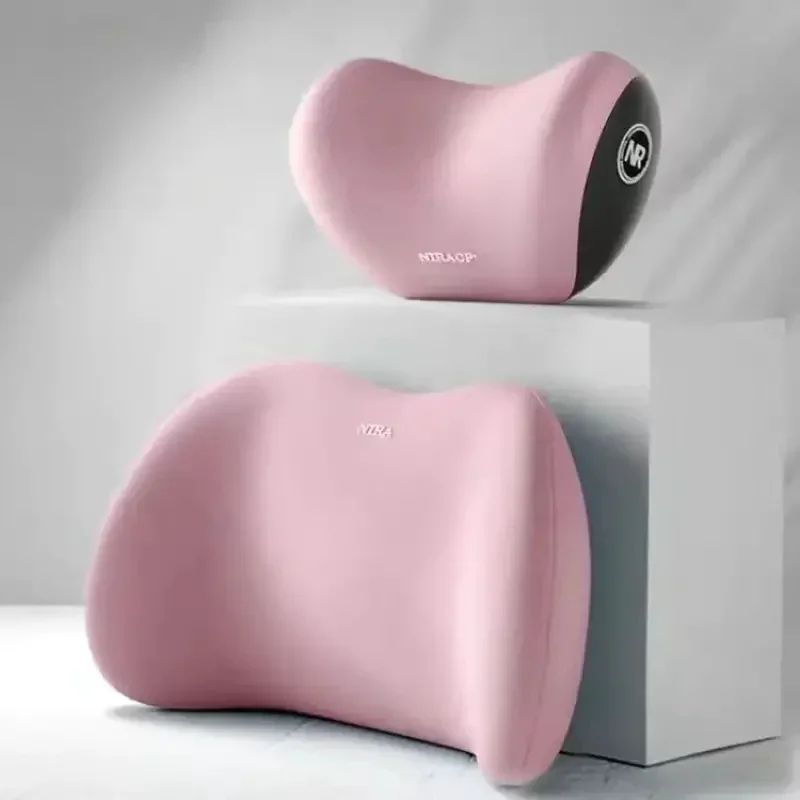 ErgoComfort Memory Foam Car Neck Pillow with Adjustable Headrest Support