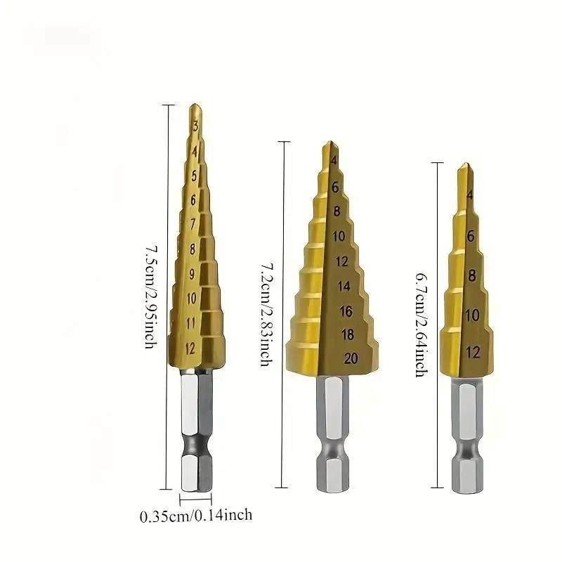 Step Drill Kit – High-Speed Multi-Size Drilling for Wood & Metal