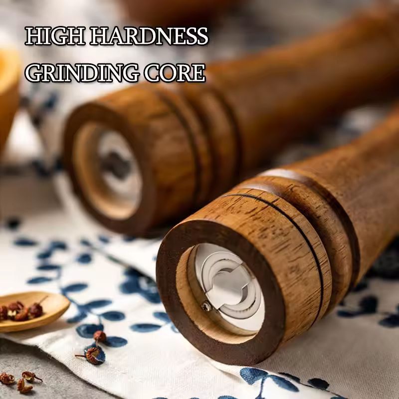 Handheld Adjustable Spice Grinder - Premium Salt & Pepper Mill (5/8/10 in)