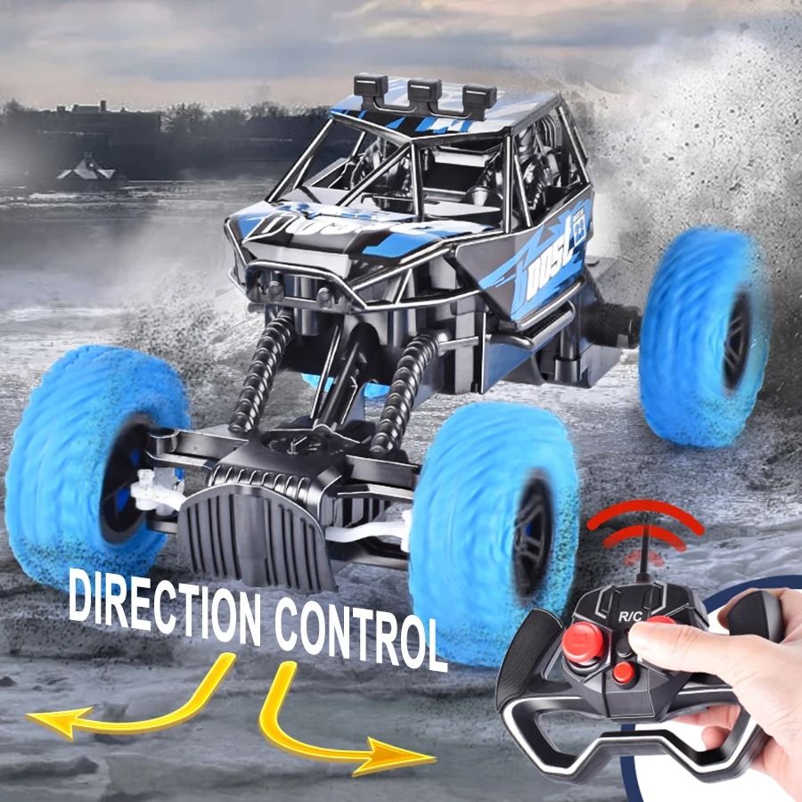 Remote Control Off Road Car with Flashing Lights and Rechargeable Battery