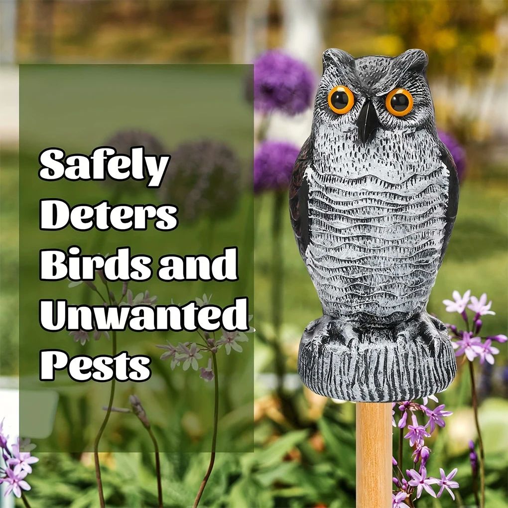 Solar Owl Bird Scare Decoy