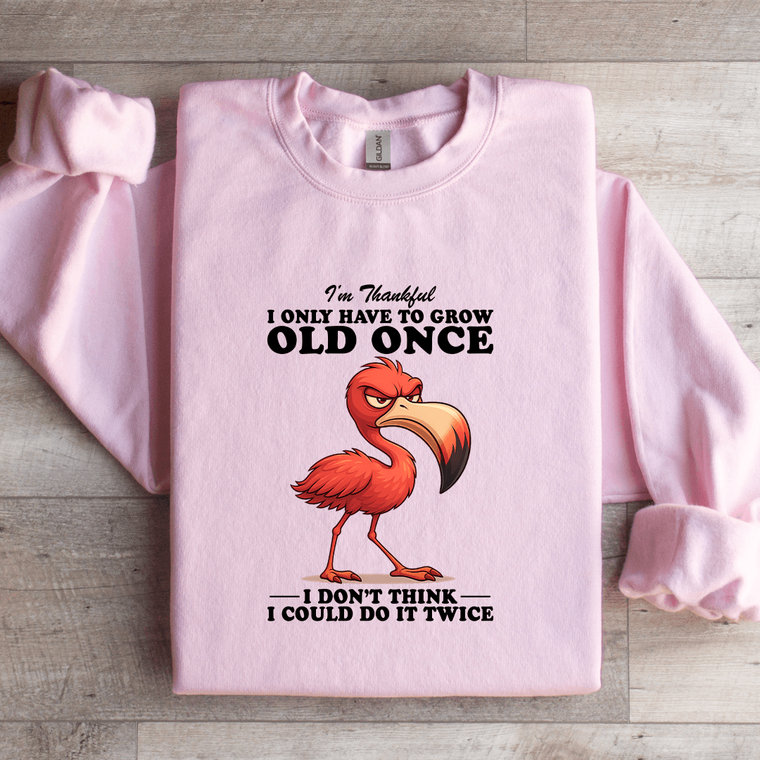 I'm Thankful I Only Have To Grow Old Once Sweatshirt
