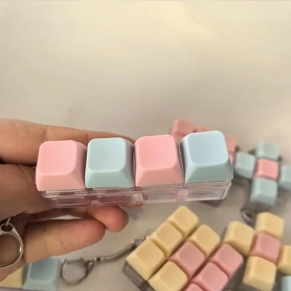 9-Key Keyboard Fidget Toy Fidget Keychain Mechanical Switch Tester