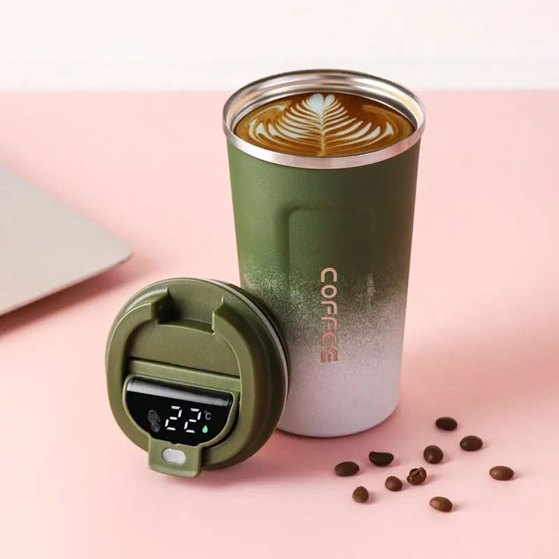 Smart Stainless Steel Tumbler with Temperature Display