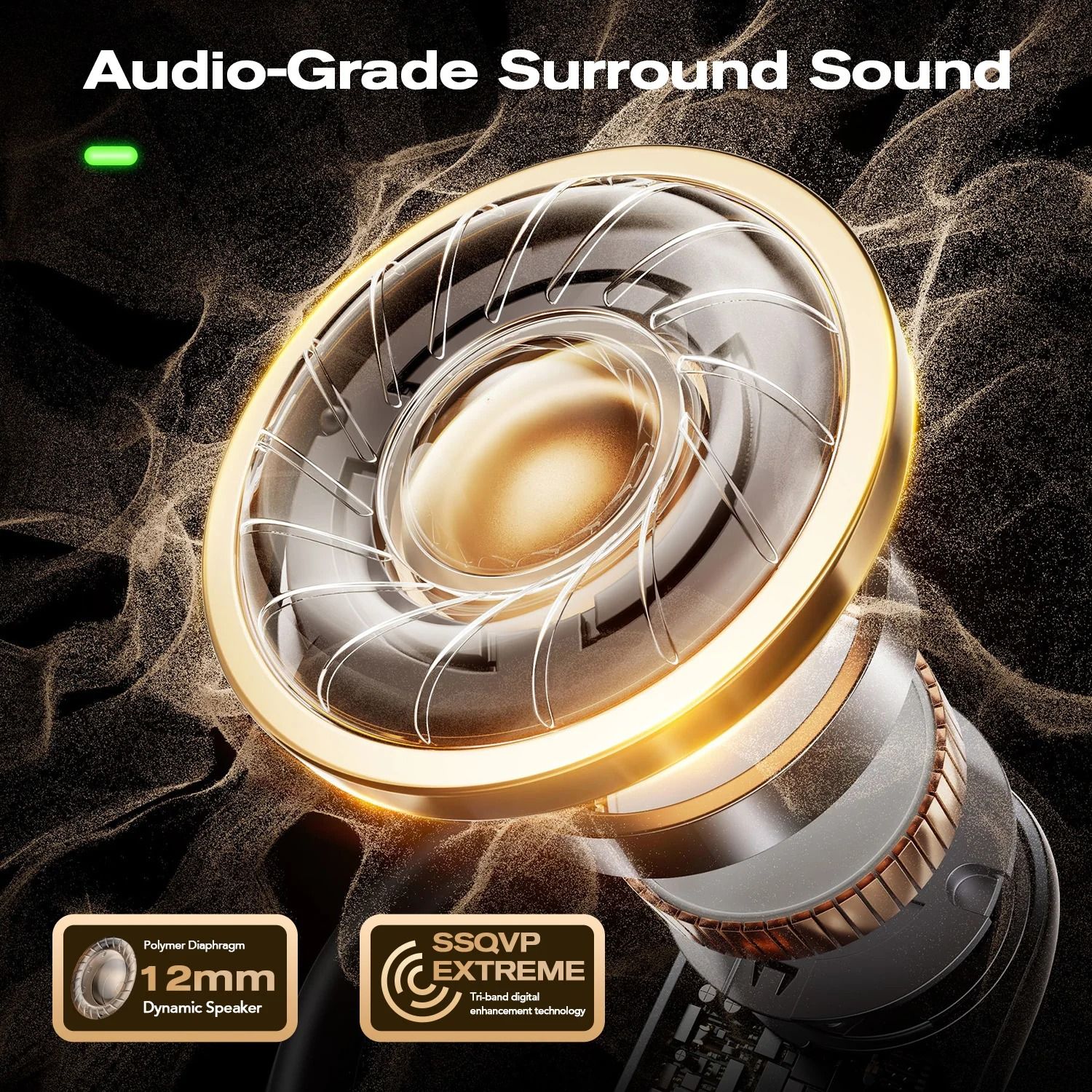 Bluetooth 5.4 Wireless Translation Earphones with LED Display