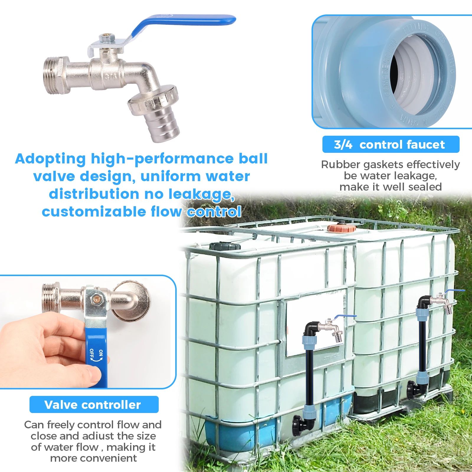 IBC Water Tank Outlet Tap Adapter