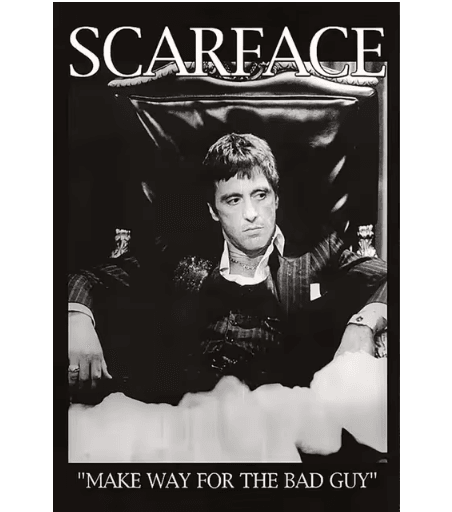 Scarface Al Pacino Canvas Poster – Gangster Movie Wall Art Print