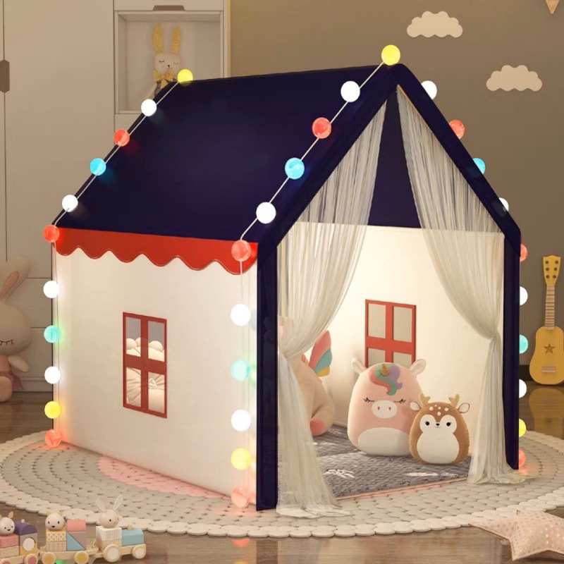 Portable Baby Play House Teepee Tent for Kids, Indoor & Outdoor Fun
